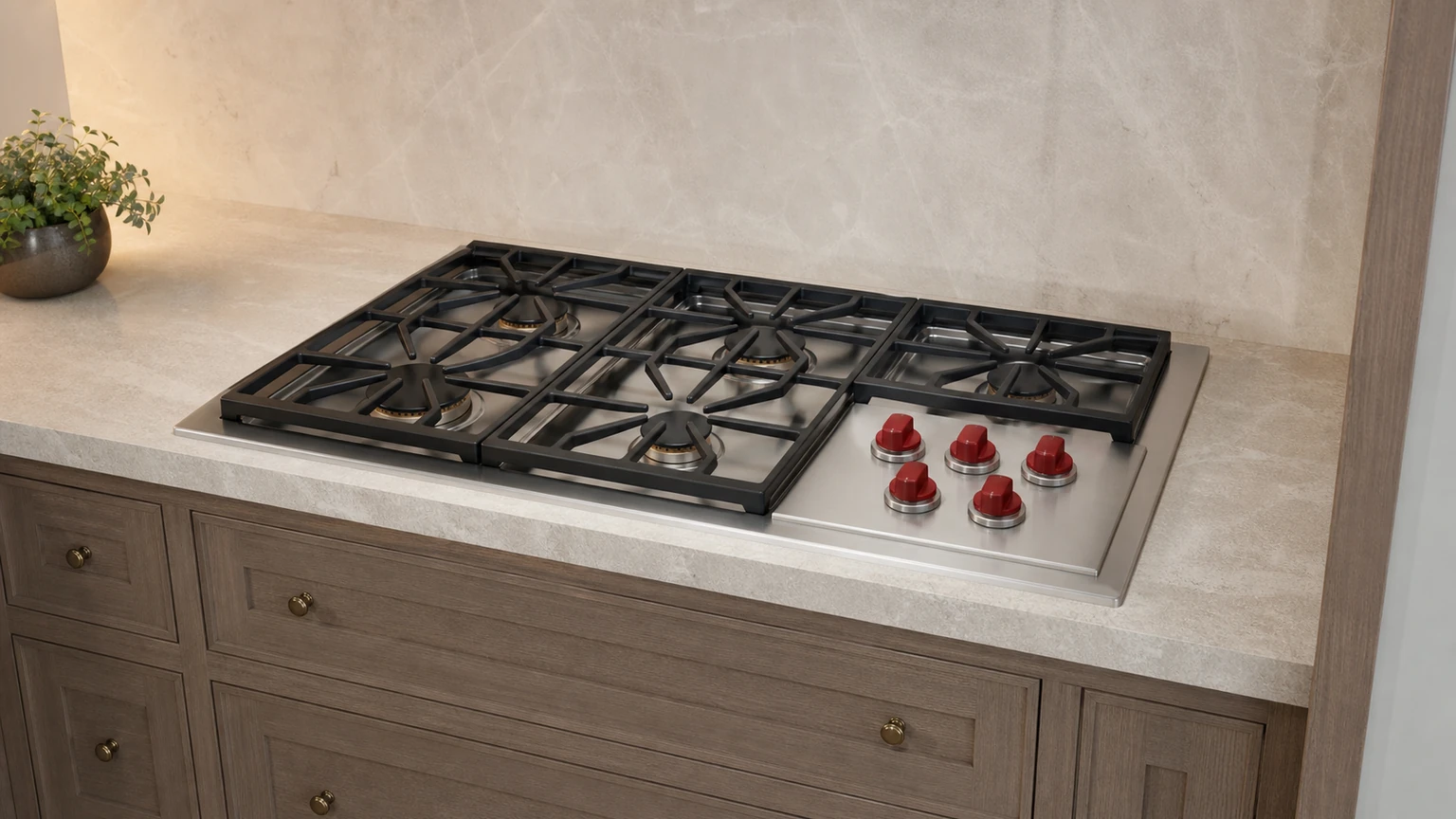 Built-in cooktop diagnostic visit in the service area